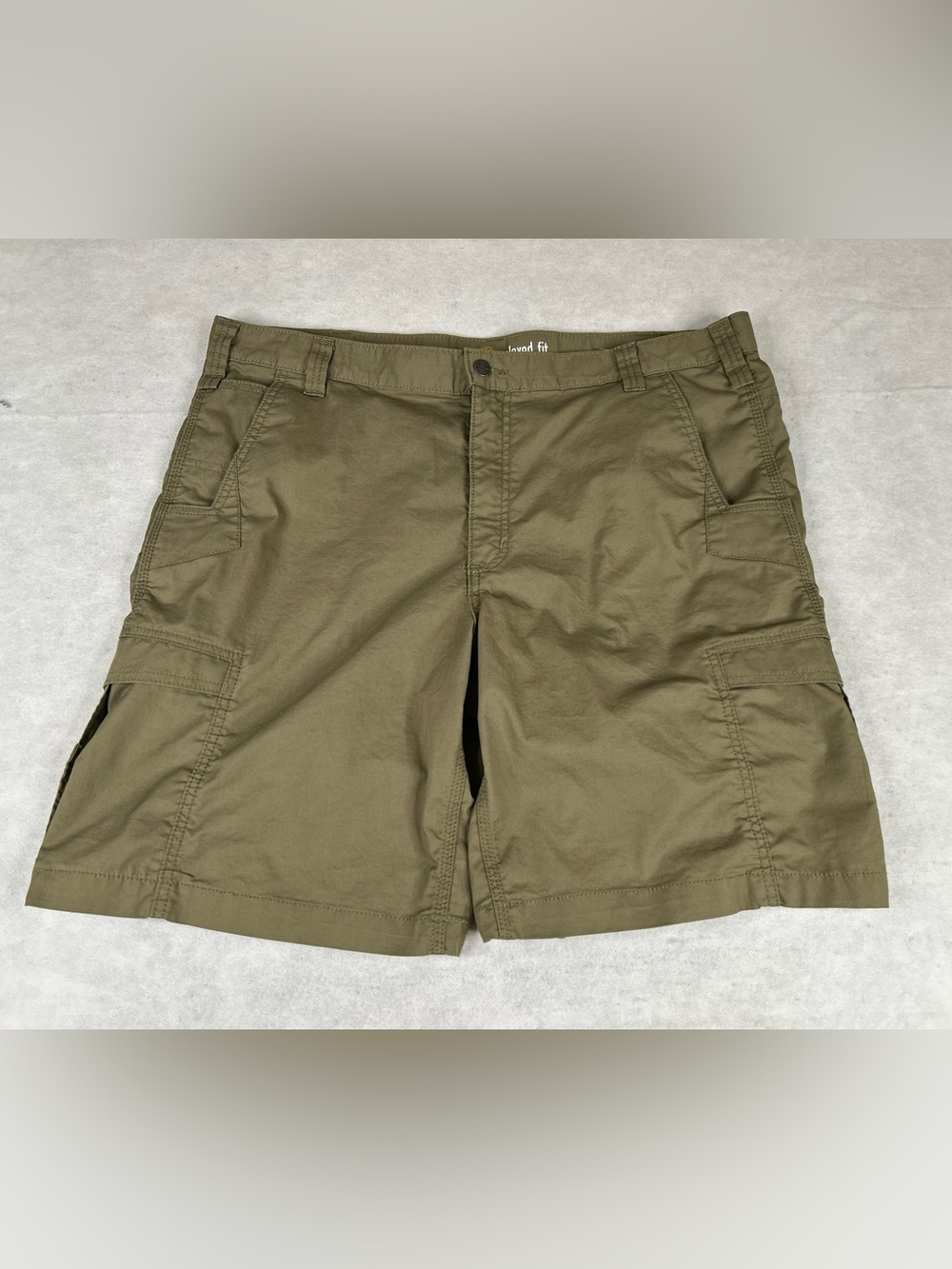Carhartt Men's Work Shorts Size 42 Relaxed Fit Olive Green Outdoor Cargo Shorts